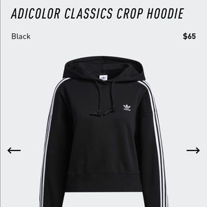 Adidas cropped hoodie